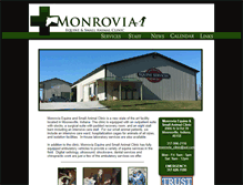 Tablet Screenshot of monrovia-vet.com